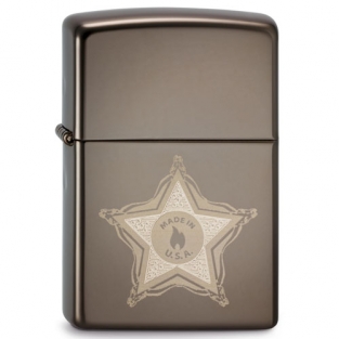 Zippo Skull Badge inclusief graveren